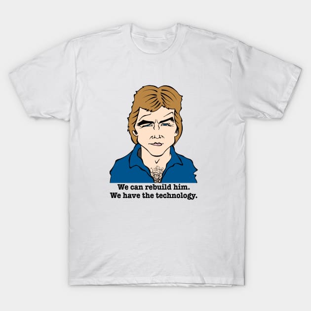 BIONIC MAN FAN ART T-Shirt by cartoonistguy